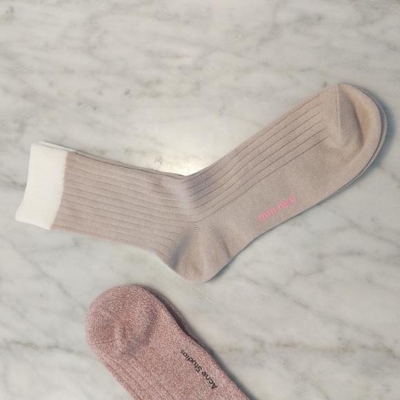 NWOT Acne Studio l Miu Miu Socks - Picture 9 of 14